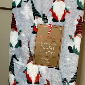 Candy Cane Lane Christmas Gnome Blanket